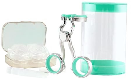 FashionCha Portable Vision Care Kit for Contact Lens Users, Green