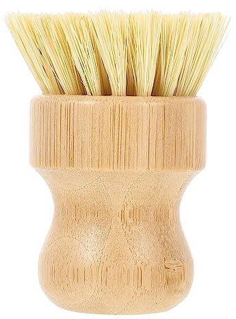 Baluue Cepillo Para Platos De Bambú Práctico Para Ollas y Wok Para Lavar Verduras y Usar Cocina Diaria
