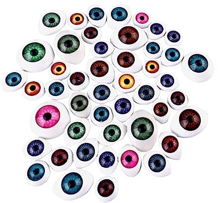 PHENOFICE 100stücke Realistische Augen Für Puppen Halloween Simulation Augäpfel Aus Harz Für Basteln Und Dekoration