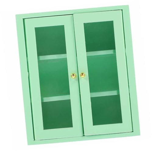 ibasenice Miniatur Schrank Modell Aus Holz Für Tiny House Ornament Mini Haus Dekoration Puppenhausmöbel Zubehör Maßstab Winzige Möbel Miniaturmöbel
