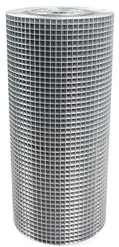 Actiasgear Welded Wire Mesh Roll – 1/2 x 1/2 (12.7mm) Galvanised Steel Fencing – 15m Length – Available in 2 Widths – Aviary, Rabbit Hutch, Pet Run & Chicken Coop Wire (Roll Width 36, Wire Me)