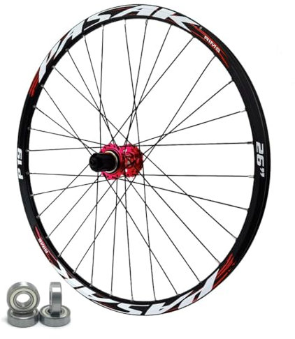 AADDFDD Fahrrad-Radsatz 24 26 27,5 Zoll, Aluminiumlegierung Steckachse 142 mm Scheibenbremse HG Sealed Bearing 32H Felge Vorder- und Hinterrad für 7/8/9/10/11/12 Geschwindigkeit