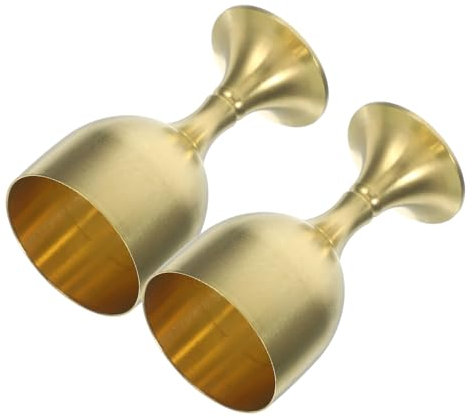 ULTECHNOVO 2 Pezzi Coppa Decorativa Rame per Offerte Buddiste per e Ritualità per Offerte e Decorazioni Sacre