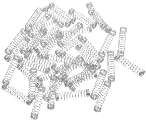 iplusmile Kit 50 Molle Di Compressione in Acciaio Inossidabile Per Penne a Sfera Molle Di Ricambio Resistenti Per Riparazione Penna Forniture Ufficio E Scuola Sostituzione Molla Di Pressione Penna