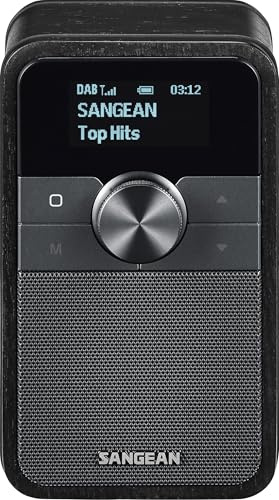 SANGEAN DDR-8 Radio portátil Dab+ con Bluetooth 5.2, Pantalla OLED | Radio DAB+ / FM RDS/Bluetooth con carcasa de madera