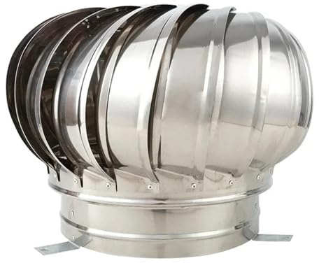 Abluftventilator, 304 Edelstahl Dachventilator Wind s Air Vent Dachbodenventilator 110mm 150mm 200mm Pipefit Dachlüfter(160)