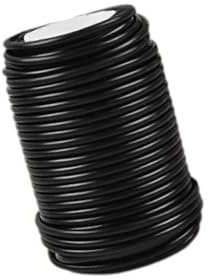 LLINthy Alambre para plantas, alambre recubierto de goma, suave y grueso, para atar rosas trepadoras, lazos suaves