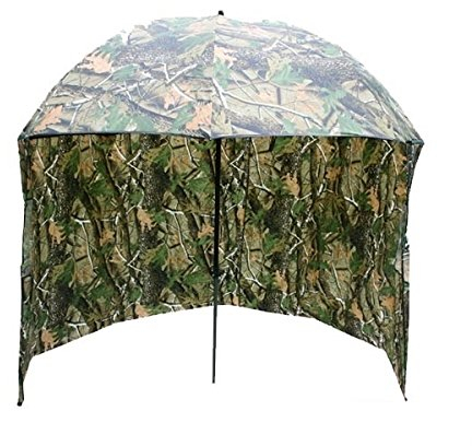 NGT Brolly with Sides Schirmzelt Mit Plane, Grun/Braun, XL