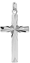 NKlaus 925 Argento Sterling Argento Croce Crocifisso Ciondolo Comunione Ortodossa Cresima Battesimo 6335