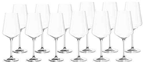 LEONARDO HOME Set 12 Rot- und Weißweingläser Puccini, Teqton-Kristallglas, spülmaschinenfest