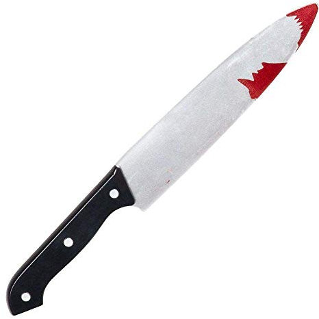 Boland 72245 - Horror-Messer, aus Kunststoff, Kostüm-Accessoire, Halloween-Accessoire