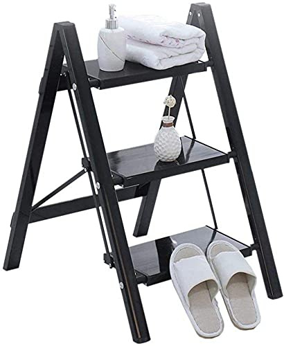 Scaletta Sgabello Scaletta Poggiapiedi Portafiori Acciaio Inossidabile Pedale Largo Scaletta Pieghevole A Spina di Pesce Antiscivolo Libreria per La Casa Sgabello da Cucina/B / 45×