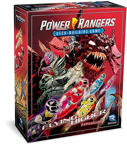 Renegade Game Studios | Power Rangers Deck-Building Game Flying Higher Expansion | Expansión Estratégica del Juego de Cartas con Héroes y Villanos | 2–4 Jugadores | 30–70 Minutos | Inglés