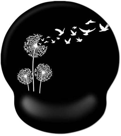 AOKSUNOVA Ergonomisches Mauspad Mousepad mit Handauflage Mouse Pad Schwarz | Ergonomisches Mauspad mit Memory Schaum Handauflage,Komfortable Handgelenkstütze,Rutschfeste Basis für Büro und Gaming