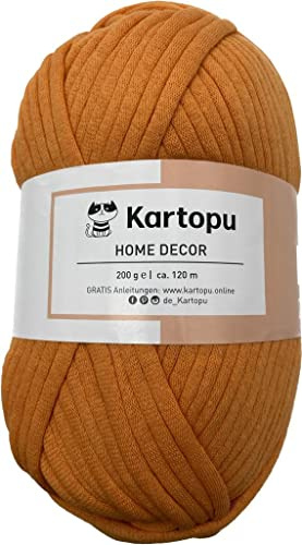 Textilgarn 200gr Knaul ca. 120m LL.- Farbauswahl – gleichmäßige Einfärbung – durch besondere Verarbeitung leicht elastisch und formstabil– Jersey Garn Ideal für Kissen, Decken, Taschen- Öko Tex (1316)