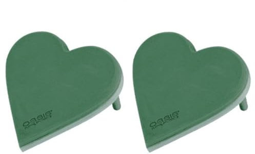 Decpero Oasis® ECObase® Herz I 2 Stück I inkl. Aufstellhölzer I 30 cm
