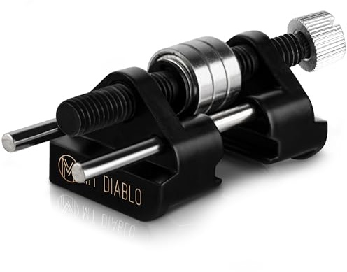 Mt Diablo Honing Guide - Chisel Sharpening Jig that fits 1/4 - 2 chisels and 1 3/8 - 3 1/8 plane blades. Precise cast aluminum body and stainless steel rollers set this honing guide apart.
