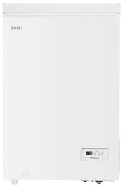 Svan Congelador horizontal Blanco SCH1001EDC. Capacidad 98 Litros, Dual Cooling, 1 Cesta, Bajo nivel Sonoro, Eficiencia Energética Clase E [Clase de eficiencia energética E]