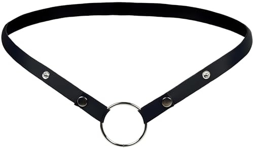 Anti-off Gabbia di castità maschile Cintura di castità Accessorio per gabbia per pene, Cintura ausiliaria regolabile con anelli per scroto, Giocattolo sessuale Sexy per uomo