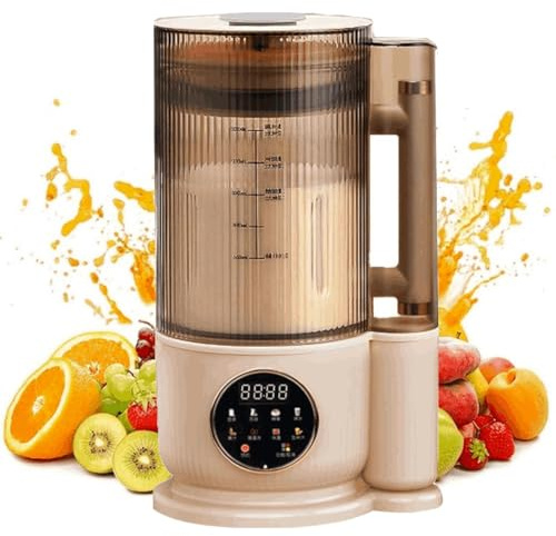 Soy Milk Maker, 1.5L Wall Breaking Machine with 12-leaf Blades & Soundproof Cover, 24H Timer & Keep Warm, Anti-stick Ceramic Coating, Nut Milk Maker for Soybean Milk, Almond Milk
