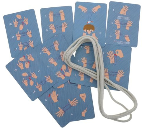 ERINGOGO 2pcs String Toy for Boys and Girls Cats Cradle Game Creative Finger Strings Hand Game Toys Family Plaything
