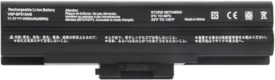 Exmate VGP-BPS13 VGP-BPS21A Battery for Sony Vaio VGP-BPS21B VGP-BPS13A/S VPC-Y118EC VPC-Y11AFJ VPC-Y11AGJ VPC-Y11AHJ VGP-BPS13A VGP-BPL13 PCG-81214L PCG-81114L VG-81114L VGP-BPS13(11.1V 4400mAh)