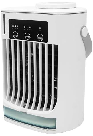 LRF-yxkj Tanque De Agua De 500 Ml Aire Acondicionado Portatil Mini, Enfriador De Aire Portatil Nebulizador Ultrasónico, Aire Acondicionado Camper para Casa, Habitación