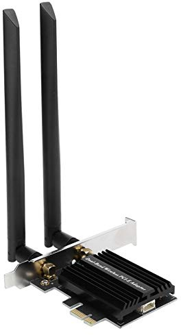 Denash Adattatore PCI-E-WIFI 6 a Doppia Banda AX3000 con Cavo di Estensione 'antenna 8dB, Scheda di Rete Gigabit Network, per PC Desktop, 5.1