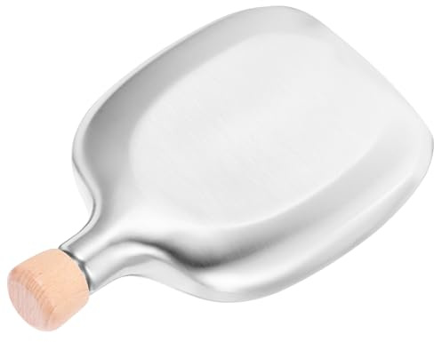 Anneome Outdoor mit Kreativem Bambusdeckel Kompakte Kleine Trinkflasche Rostfrei Auslaufsicher für Camping Reisen und Festivalgebrauch