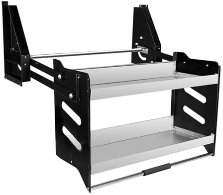 IEOWY Escurreplatos, Sistema de estanterías desplegables de 2 Niveles, Organizador extraíble para Armario de Pared, 4 Niveles de Peso, Estilo 1-86 x 28 x 53 cm (41 x 28 x 53 cm)