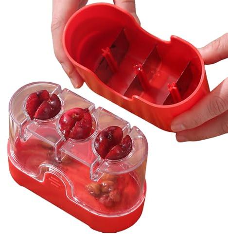Snocciolatore per Olive e Ciliegie | Snocciolatore manuale per olive a pressa - da cucina per ciliegie | per Chef Famiglia Preparazione Pasti Casa Ristorante
