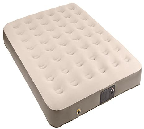 Coleman QuickBed Elite Luftmatratze extra hoch mit eingebauter Pumpe, auslaufsichere Luftmatratze mit weicher Plüsch-Oberseite und Tragetasche, Queen und Twin Optionen erhältlich