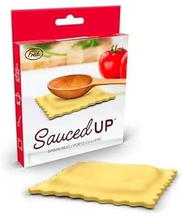 Genuine Fred 5141922 Spoon Rest, Silicone, SAUCED UP