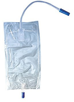 1 sacchetto per gambe, sacchetto per urina, sacchetto per urina, 750 ml, tubo da circa 15 cm