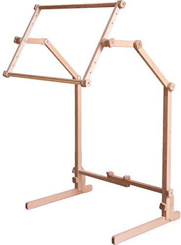 Fußbodenständer Elbe mit Stickrahmen, (35x48cm), stabil, verstellbar, drehbar, hochwertige Verarbeitung