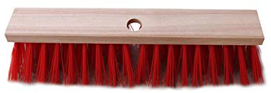 Straßenbesen Hofbesen ELASTON ROT mit Stielloch (1 Stück, 30 cm)