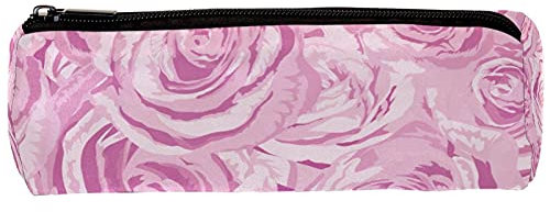 Stifteetui mit rosa Rosen, für Schreibwaren, Schreibtisch-Organizer, Make-up-Kosmetiktasche für Schule, Büro