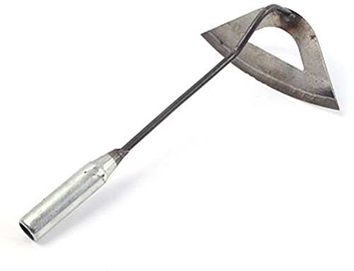 PUNELE Gartenhacke Mit Stiel, Ganzstahl Gehärtete Hohlhacke-Gartenhacke, Hand-Unkrautrechen, Unkrauthacke mit Langem Stiel, Garten-Jätwerkzeug, Bodenlockerung, Hacke-Gartengerät