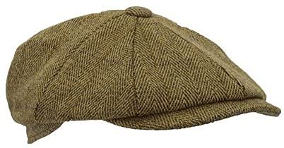 WALKER AND HAWKES - Unisex Bakerboy-Ballonmütze aus Tweed - 8-Panel-Konstruktion