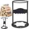 Log Splitter Heavy Duty,Wood Kindling Splitter Firewood Log Oak Safety Cast Iron Manual Protocol Divider Firewood Kindling Splitter Lightweight Manual Log Splitter for Home Camping Outdoors