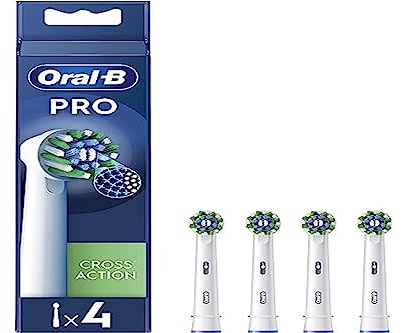 Oral-B Pro Cross Action Brossettes pour Brosse à dents électriques, Pack De 4 Unités