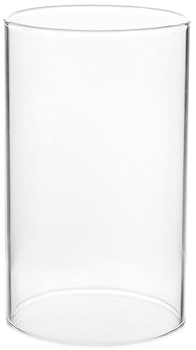 Kerzenhalter Zylinder Windlichtglas Kerzen Glaszylinder Windlicht Glashütte Ohne Ersatzglas Lampenglas für Windlicht Teelicher Zuhause Wohnzimmer Dekoration
