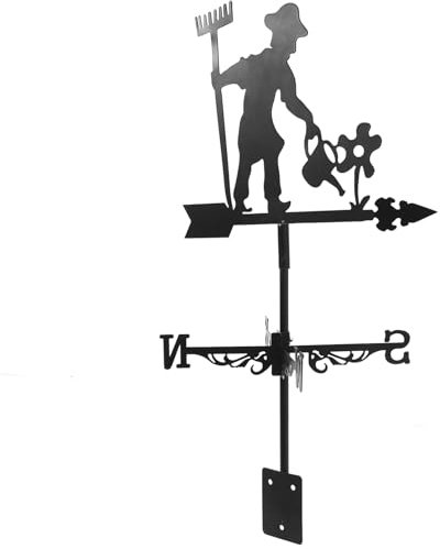 BESPORTBLE Garten-wetterfahne Aus Eisen Retro Windrichtungsanzeiger Für Außenbereich Kreative Gartendekoration Wetterbeständig Und Funktional Für Gartenliebhaber Und Hobbygärtner