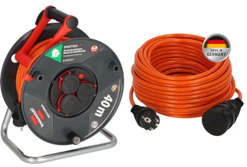 Brennenstuhl Garant V2 IP44 Kabeltrommel 40m outdoor & BREMAXX Verlängerungskabel