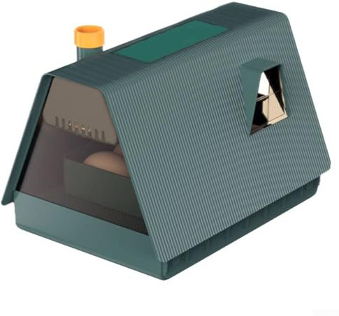 10 Eierbrutschrank mit automatischem Eierdrehen und Feuchtigkeitskontrolle, Hühnerei-Brutkasten, Eierbrut-Inkubator für Brutei, automatische Wasserzugabe (UK)