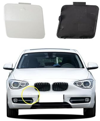Car Front Bumper Tow Hook Cover Compatible with BMW 1 series F20 Sedan F21 Wagon Hatchback 114i 116d 116i 118dX 118i 2012 2013 2014 Trailer Cover Cap 51117292947 Small Lid Towing Eye Cap
