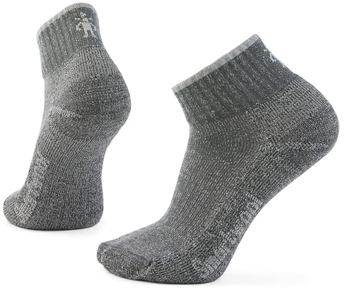 Smartwool Unisex Hike Classic Edition Light Cushion Second Cut Ankle Socks, Medium Gray, Large