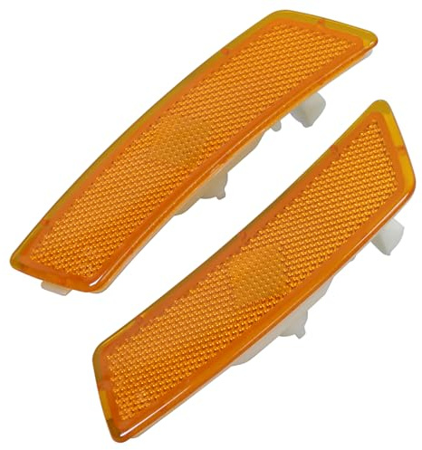 ApplianPar 2Pcs Amber Yellow Front Driver and Passenger Side Marker Light Housing for B-eetle 2012-2019 for Tiguan 2018-2023
