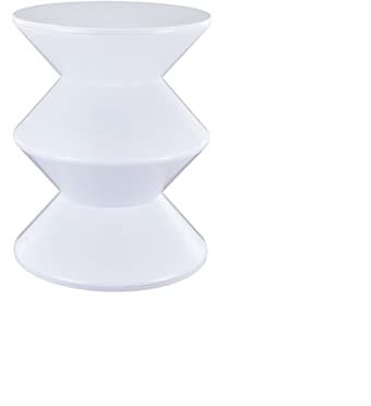 CCYENG Beistelltisch, Couchtisch, rund, Kleiner Beistelltisch, modern, kreativ, für den Flur, Wickelschuhhocker, Wohnzimmer, Sofa, Beistelltisch, Schlafzimmer, runder Nachttisch, Sofa-Bei