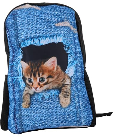 Abaodam Rucksack Studenten Umhängetasche Kinderrucksack Cartoon Rucksack Mit Verstellbarem Schultergurt Großes Fassungsvermögen Aus Strapazierfähigem Material Für Hefte Und